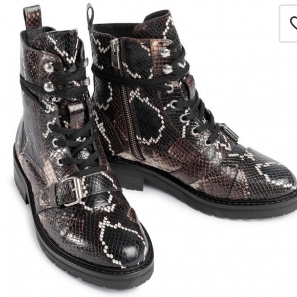 All Saints Shoes - 🔥HOST PICK🔥ALL SAINTS donita leather snakeskin boots